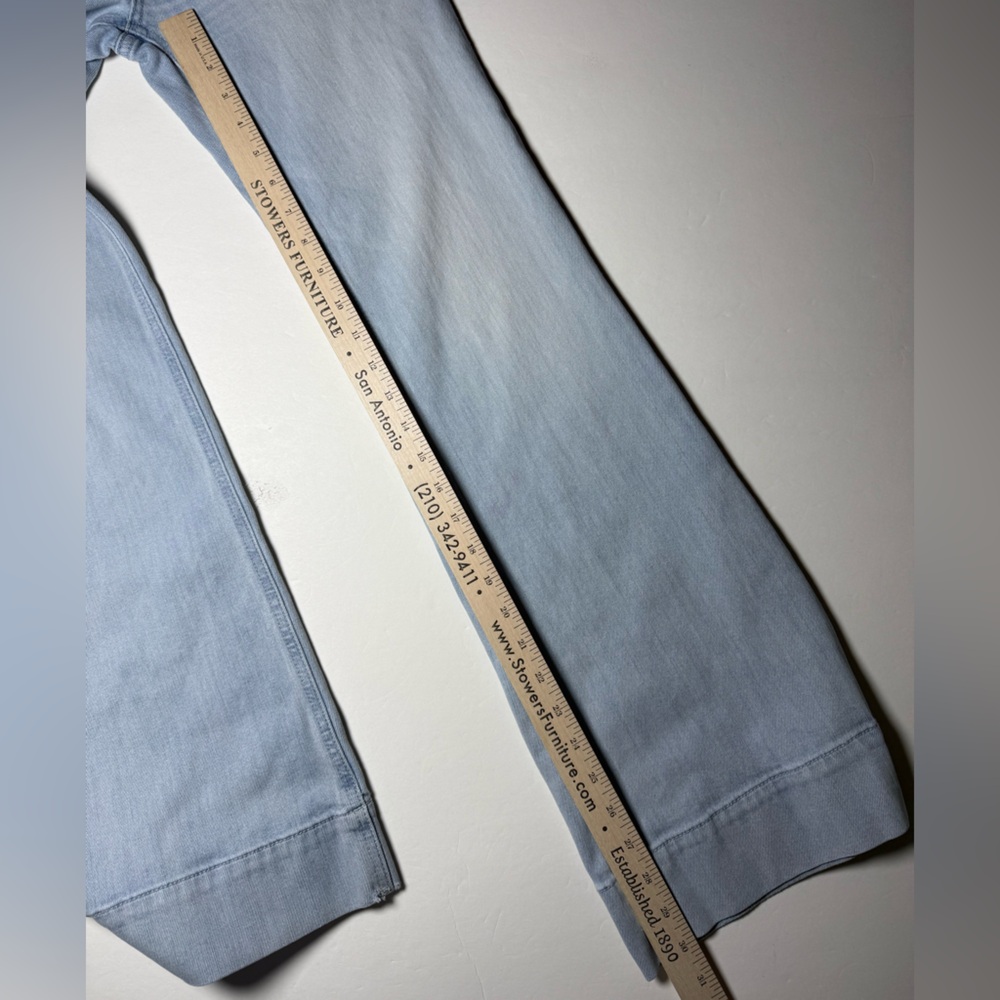Pilcro Anthropology High Rise Trouser Bootcut Jeans light wash Size 27 - Picture 6 of 10